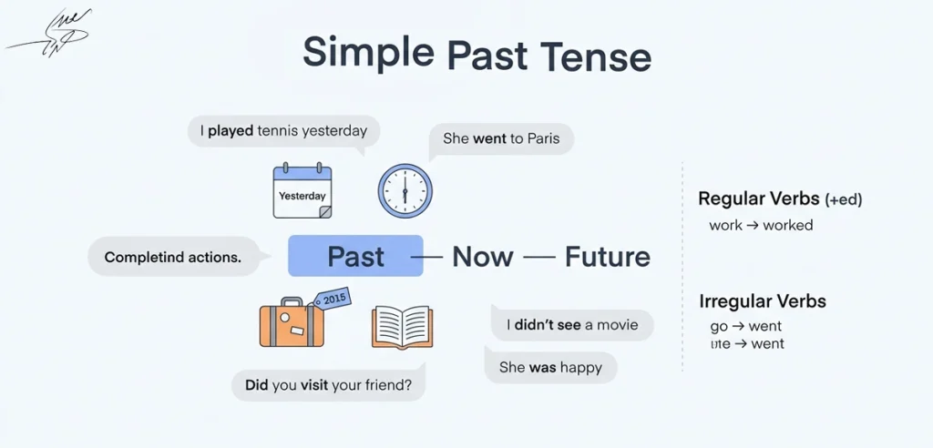 راهنمای کامل زمان گذشته ساده Simple Past