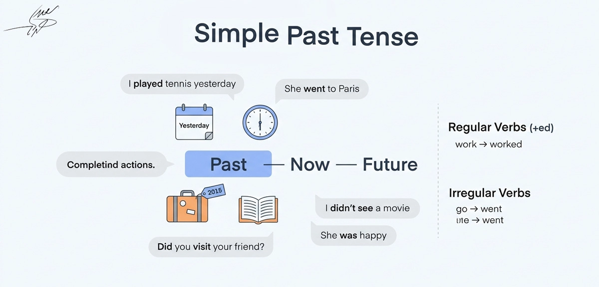 راهنمای کامل زمان گذشته ساده Simple Past